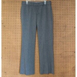 Banana Republic The Martin Fit Dress Pants Work 12 Wool Gray Straight Leg Preppy